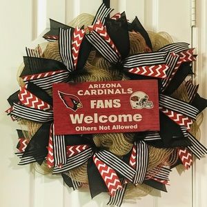 Arizona Cardinals Football Wreath